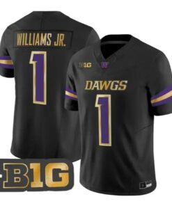 Demond Williams Jr. #1 Washington Huskies Jersey 2026 Unleash the Dawgs Stitched by My Store NCAA Football Jerseys