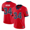 Donald Brown Jersey #34 UConn Huskies 2026 Vapor Limited Football All Stitched by My Store NCAA Football Jerseys