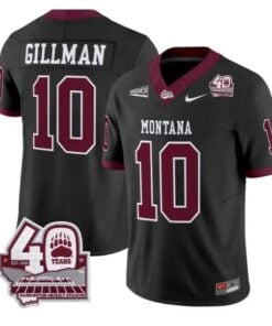 Eli Gillman Jersey #10 Montana Grizzlies 2026 Limited All Stitched by My Store NCAA Football Jerseys