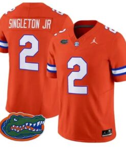 Eric Singleton Jr #2 Florida Gators Jersey 2026 Limited Stitched by My Store NCAA Football Jerseys