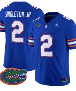Eric Singleton Jr #2 Florida Gators Jersey 2026 Limited Stitched by My Store NCAA Football Jerseys