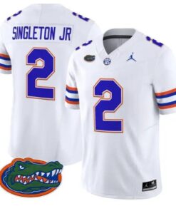 Eric Singleton Jr #2 Florida Gators Jersey 2026 Limited Stitched by My Store NCAA Football Jerseys