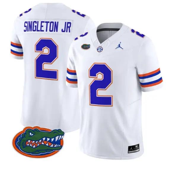 Eric Singleton Jr #2 Florida Gators Jersey 2026 Limited Stitched by My Store NCAA Football Jerseys