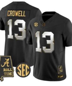 Ezavier Crowell #13 Alabama Crimson Tide Jersey 2026 Alabama Stitched by My Store NCAA Football Jerseys