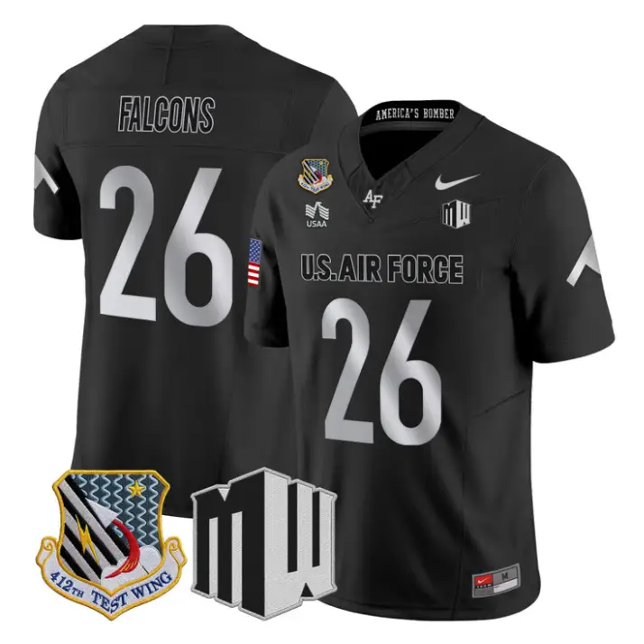 Falcons Jersey #26 Air Force Falcons 2026 Vapor Limited All Stitched by My Store NCAA Football Jerseys