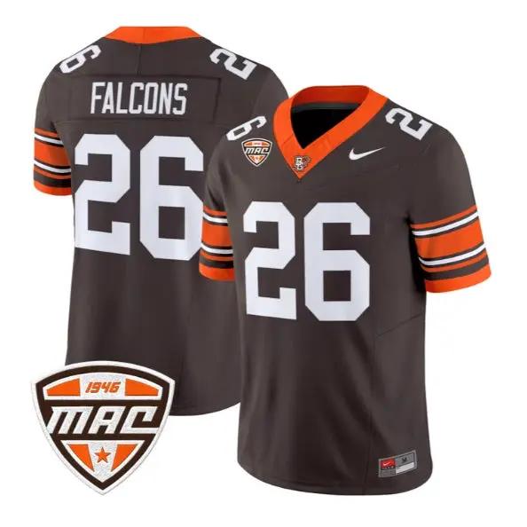 Falcons #26 Bowling Green Falcons Jersey 2026 Limited All Stitched by My Store NCAA Football Jerseys