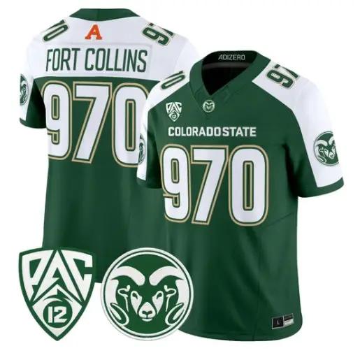 Fort Collins Jersey #970 Colorado State Rams 2026 Vapor All Stitched by My Store NCAA Football Jerseys