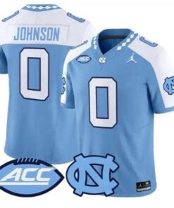 Isaiah Johnson Jersey #0 North Carolina Tar Heels 2026 All Stitched by My Store NCAA Football Jerseys