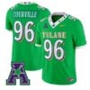 Jackson Courville #96 Tulane Green Wave Jersey 2026 City Edition Vapor Stitched by My Store NCAA Football Jerseys