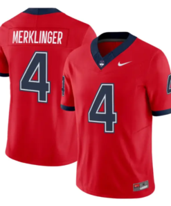 Jake Merklinger Jersey #4 UConn Huskies 2026 Vapor Limited Football All Stitched by My Store NCAA Football Jerseys