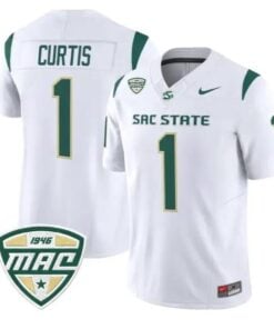Jamar Curtis Jersey #1 Sacramento State Hornets 2026 Vapor Stitched by My Store NCAA Football Jerseys