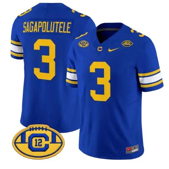 Jaron-Keawe Sagapolutele #3 California Golden Bears Throwback 2026 All Stitched by My Store NCAA Football Jerseys