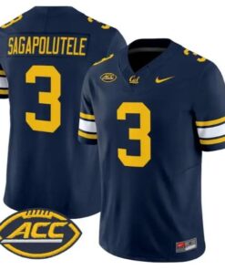 Jaron-Keawe Sagapolutele Jersey #3 Golden Bears Jersey 2026 Limited Stitched by My Store NCAA Football Jerseys