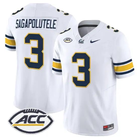 Jaron-Keawe Sagapolutele Jersey #3 Golden Bears Jersey 2026 Limited Stitched by My Store NCAA Football Jerseys