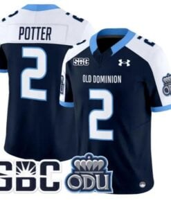 Jaxon Potter Jersey #2 Old Dominion Monarchs 2026 Limited All Stitched by My Store NCAA Football Jerseys