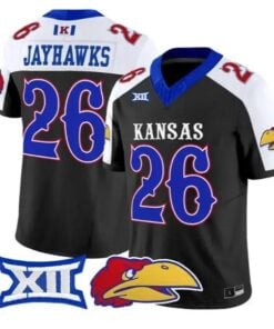 Jayhawks Jersey #26 Kansas Jayhawks 2026 Vapor Limited All Stitched by My Store NCAA Football Jerseys