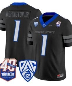 Jerico Washington Jr. Jersey #1 Boise State Broncos 2026 Stitched by My Store NCAA Football Jerseys