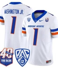 Jerico Washington Jr. Jersey #1 Boise State Broncos 2026 Stitched by My Store NCAA Football Jerseys