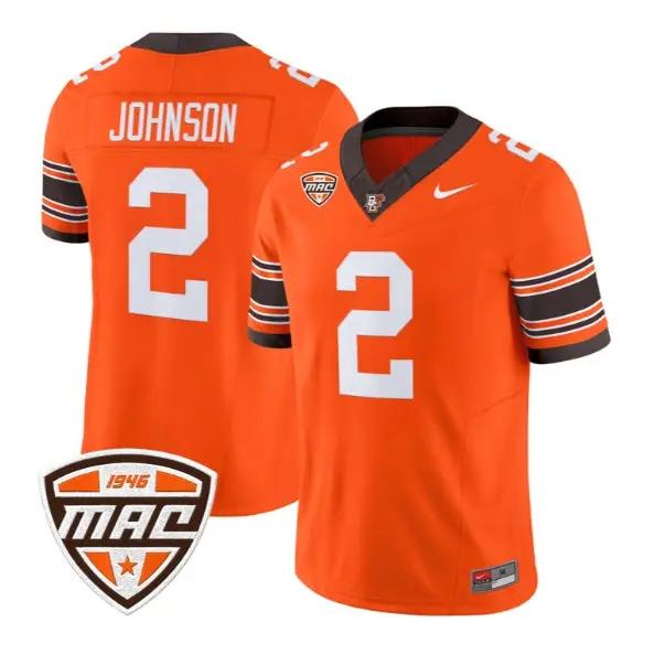 JoJo Johnson #2 Bowling Green Falcons Jersey 2026 Vapor All Stitched by My Store NCAA Football Jerseys