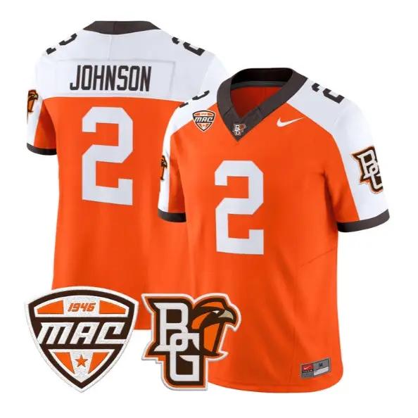 JoJo Johnson #2 Bowling Green Falcons Jersey 2026 Vapor All Stitched by My Store NCAA Football Jerseys