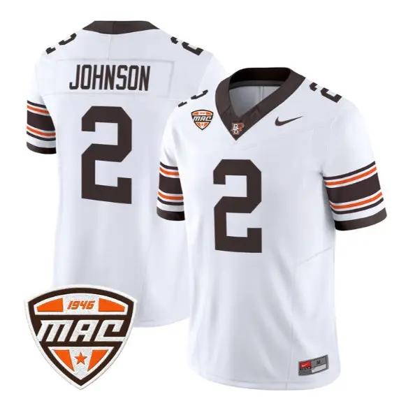 JoJo Johnson #2 Bowling Green Falcons Jersey 2026 Vapor All Stitched by My Store NCAA Football Jerseys