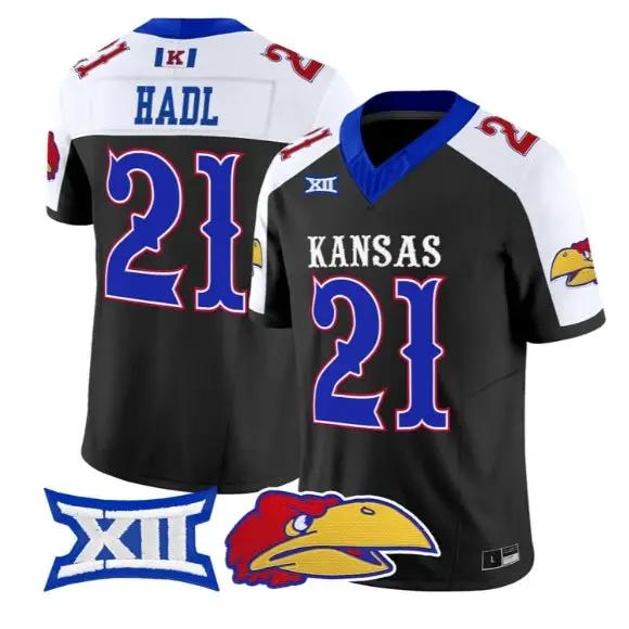John Hadl Jersey #21 Kansas Jayhawks 2026 Vapor Limited All Stitched by My Store NCAA Football Jerseys
