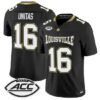 Johnny Unitas Jersey #16 Louisville Cardinals 2026 For The Ville Vapor Stitched by My Store NCAA Football Jerseys