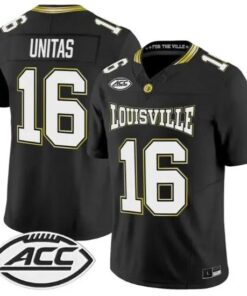 Johnny Unitas Jersey #16 Louisville Cardinals 2026 For The Ville Vapor Stitched by My Store NCAA Football Jerseys