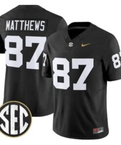 Jordan Matthews Jersey #87 Vanderbilt Commodores 2026 Vapor Stitched by My Store NCAA Football Jerseys