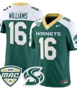 Jordan Williams Jersey #16 Sacramento State Hornets 2026 All Stitched by My Store NCAA Football Jerseys