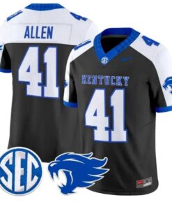 Josh Allen #41 Kentucky Wildcats Jersey 2026 Vapor Limited Stitched by My Store NCAA Football Jerseys