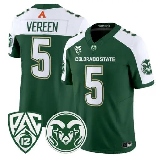 Juice Vereen Jersey #5 Colorado State Rams 2026 Vapor All Stitched 1 Juice Vereen Jersey #5 Colorado State Rams 2026 Vapor All Stitched by My Store NCAA Football Jerseys