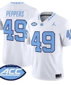 Julius Peppers Jersey #49 North Carolina Tar Heels 2026 All Stitched by My Store NCAA Football Jerseys