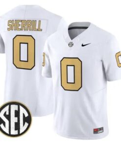 Junior Sherrill Jersey #0 Vanderbilt Commodores 2026 Vapor All Stitched by My Store NCAA Football Jerseys