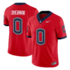 K'Von Sherman Jersey #0 UConn Huskies 2026 Vapor Limited Football All Stitched by My Store NCAA Football Jerseys