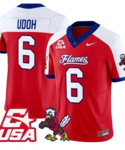 Kanye Udoh Jersey #6 Liberty Flames 2026 Vapor Limited All Stitched 8 Kanye Udoh Jersey #6 Liberty Flames 2026 Vapor Limited All Stitched by My Store NCAA Football Jerseys