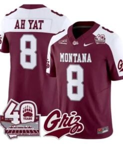 Keali'i Ah Yat Jersey #8 Montana Grizzlies 2026 Limited All Stitched by My Store NCAA Football Jerseys