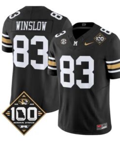 Kellen Winslow Jersey #83 Missouri Tigers 100th Anniversary 2026 Vapor Stitched by My Store NCAA Football Jerseys