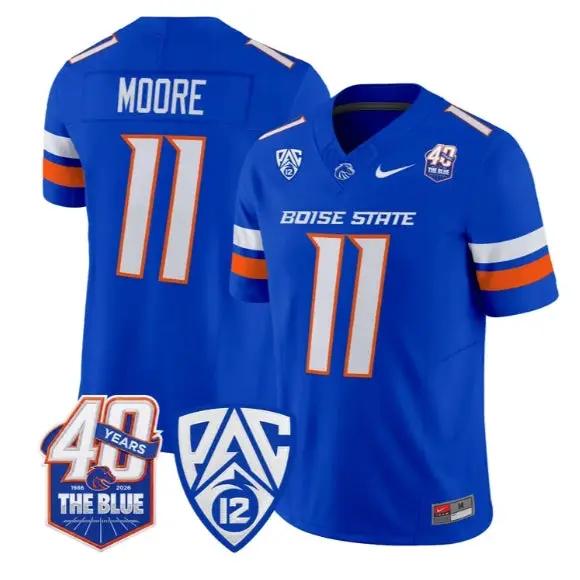 Kellen Moore Jersey #11 Boise State Broncos 2026 Limited Stitched by My Store NCAA Football Jerseys