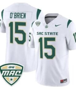 Ken O'Brien Jersey #15 Sacramento State Hornets 2026 Vapor Stitched by My Store NCAA Football Jerseys