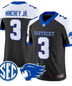 Kenny Minchey #3 Kentucky Wildcats Jersey 2026 Vapor Limited Stitched by My Store NCAA Football Jerseys