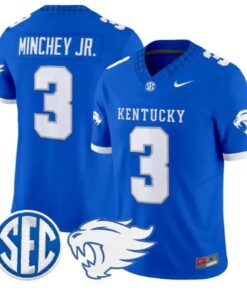 Kenny Minchey #3 Kentucky Wildcats Jersey 2026 Vapor Limited Stitched by My Store NCAA Football Jerseys