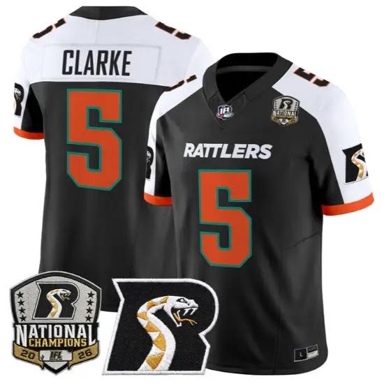 Kymani Clarke Jersey #5 Arizona Rattlers 2026 National Patch Stitched by My Store NCAA Football Jerseys