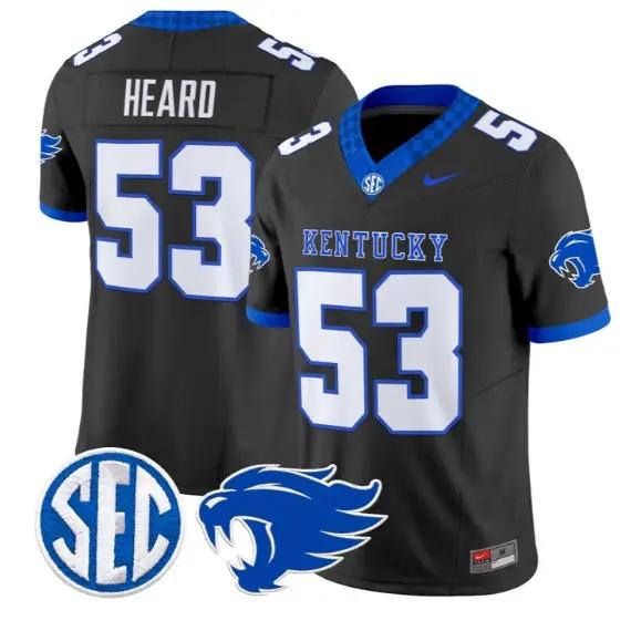 Lance Heard #53 Kentucky Wildcats Jersey 2026 Vapor Limited Stitched by My Store NCAA Football Jerseys