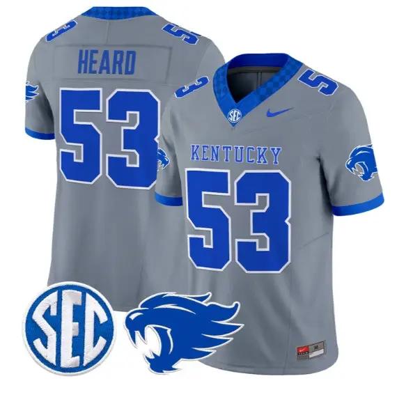 Lance Heard #53 Kentucky Wildcats Jersey 2026 Vapor Limited Stitched by My Store NCAA Football Jerseys
