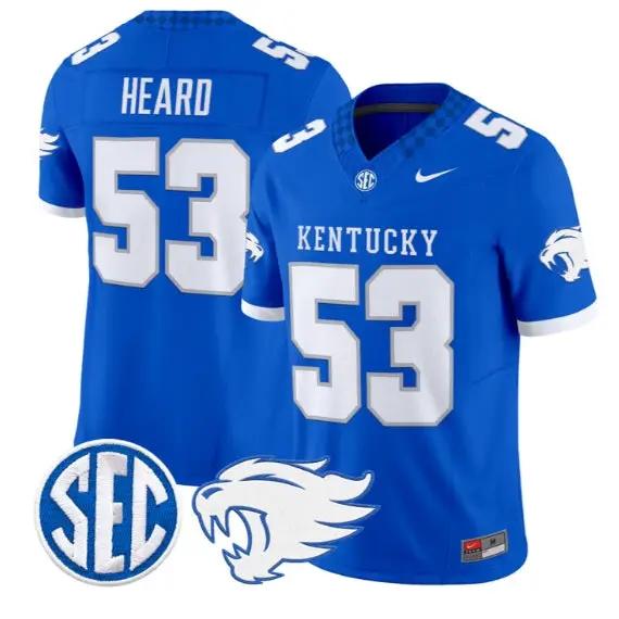 Lance Heard #53 Kentucky Wildcats Jersey 2026 Vapor Limited Stitched by My Store NCAA Football Jerseys