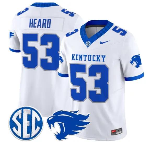 Lance Heard #53 Kentucky Wildcats Jersey 2026 Vapor Limited Stitched by My Store NCAA Football Jerseys