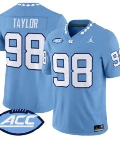 Lawrence Taylor Jersey #98 North Carolina Tar Heels 2026 Stitched by My Store NCAA Football Jerseys