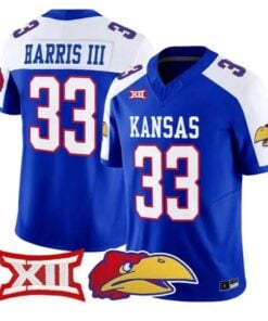 Leroy Harris III Jersey #33 Kansas Jayhawks 2026 Vapor All Stitched by My Store NCAA Football Jerseys