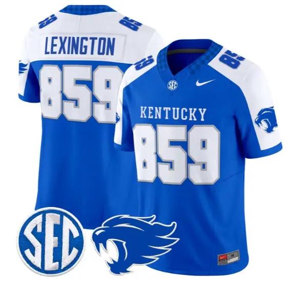 Lexington Kentucky #859 Kentucky Wildcats Jersey 2026 Limited Stitched by My Store NCAA Football Jerseys